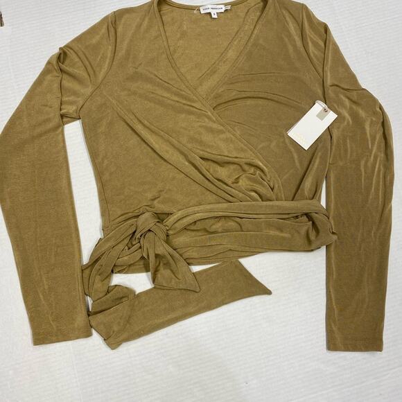 GOOD AMERICAN Wrap-effect stretch-jersey top size 3 (b18) - Picture 6 of 10